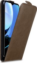 Cadorabo Hoesje geschikt voor Xiaomi RedMi 9T / POCO M3 in KOFFIE BRUIN - Beschermhoes in flip design Case Cover met magnetische sluiting