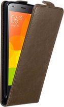 Cadorabo Hoesje geschikt voor Xiaomi Mi 2 in KOFFIE BRUIN - Beschermhoes in flip design Case Cover met magnetische sluiting