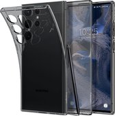 Spigen Liquid Crystal Samsung Galaxy S23 Ultra Hoesje Back Cover Zwart