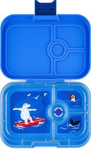 Yumbox Panino - Lunch box Bento étanche - 4 compartiments - Blue Surf / Plateau Ours polaire