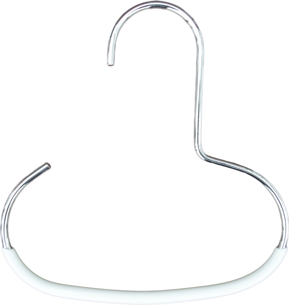 TopHangers [Set van 3] - Praktische metalen accessoire hanger voor sjaals / stropdassen / petten / sieraden / riemen met witte anti-slip coating | Gecertificeerd als 'Ecofriendly' en 'Skinfriendly' | 'Mawa G1'