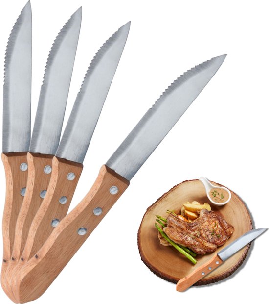 Ensemble de couteaux à steak en acier inoxydable Couteaux à steak - Set de  couteaux -... | bol.com