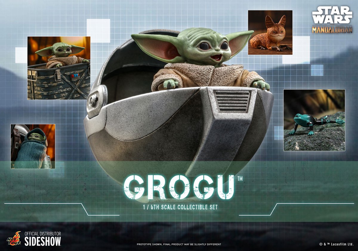 Affiche en Métal Magnétique Star Wars Baby Yoda