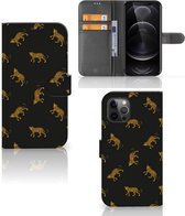 Telefoonhoesje met Pasjes Geschikt voor iPhone12 Pro Max Leopards