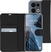 Accezz Hoesje Geschikt voor Oppo Reno 8 Pro 5G Hoesje Met Pasjeshouder - Accezz Wallet Softcase Bookcase - Zwart