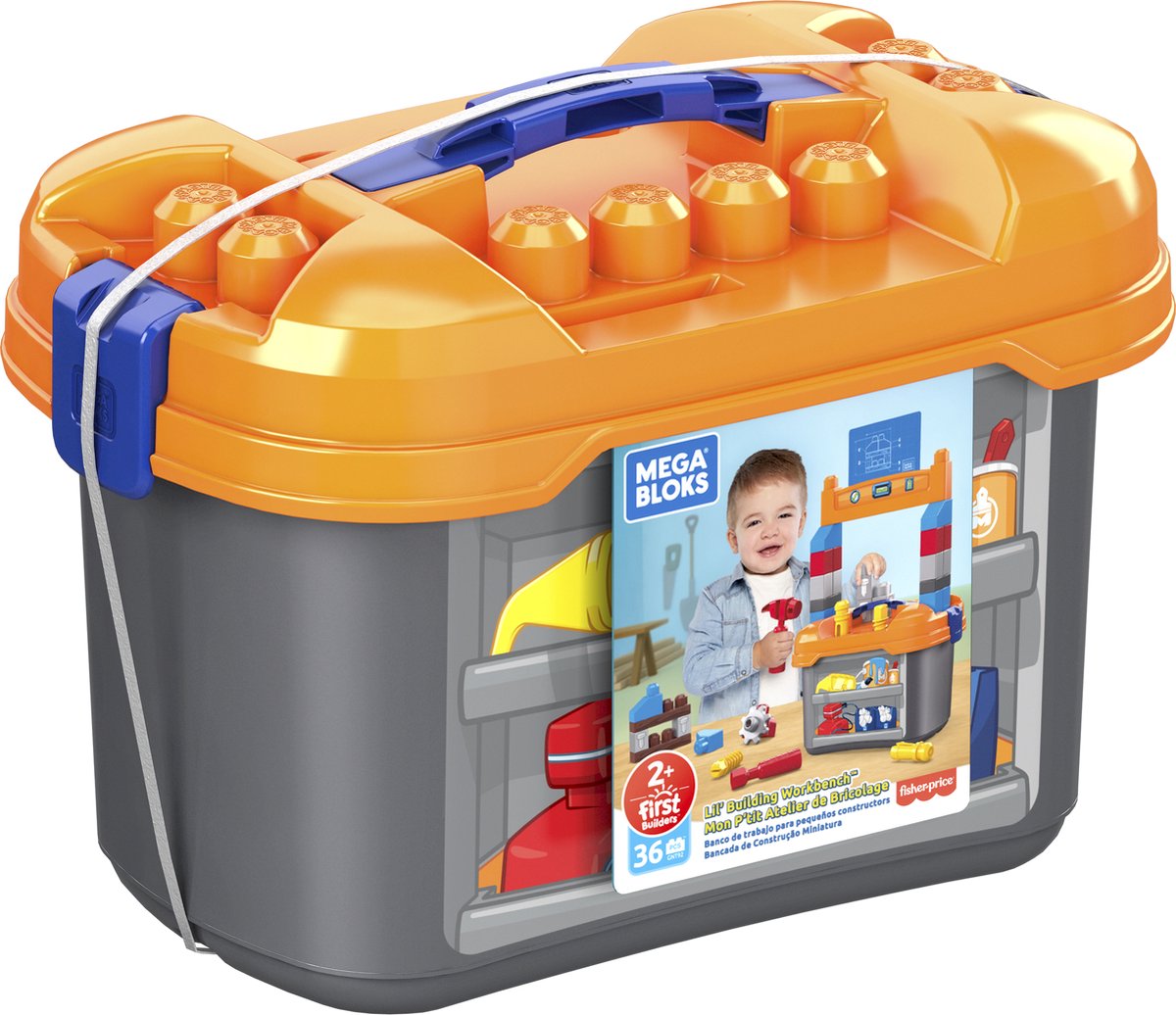 Fisher Price Mega Bloks - Lil' Bouw Werkbankje Bouwset