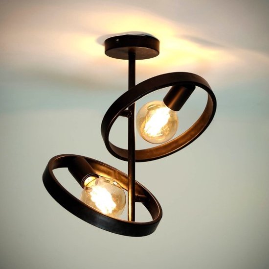 Ter ere van Geduld Genre DePauwWonen - 2L Hover Plafondlamp - E27 Fitting - Charcoal - Design  Plafondlampen,... | bol.com