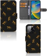 Telefoonhoesje met Pasjes geschikt voor iPhone 14 Pro Leopards