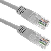 BeMatik - 0,25 m grijze Cat.5e UTP crossover Ethernet-netwerkkabel