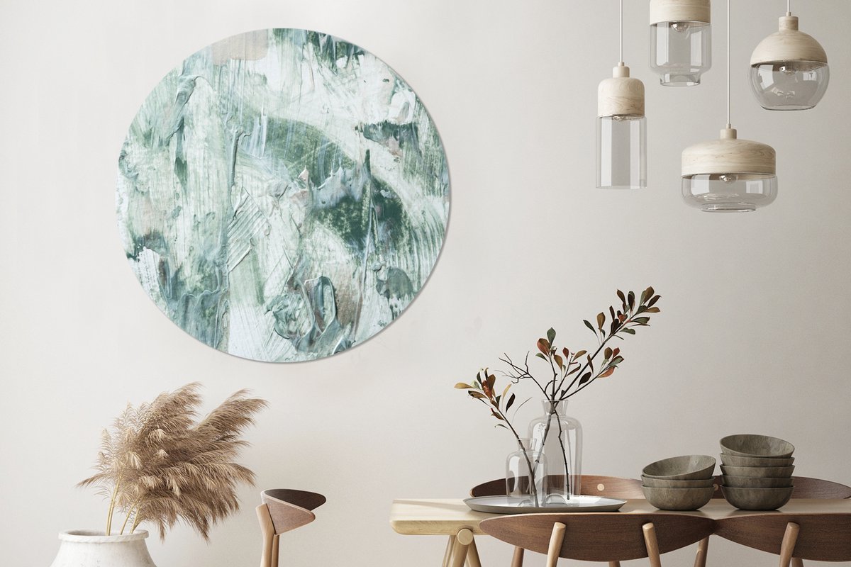 WallCircle - Wandcirkel - Muurcirkel - Tuindecoratie - Verf - Abstract - Aluminium - Dibon