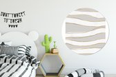WallCircle - Cercle mural - Cercle mural - Ligne - Abstrait - Motifs - Aluminium - Dibond - 140x140 cm - Intérieur et Extérieur