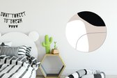 WallCircle - Wandcirkel - Muurcirkel - Vormen - Abstract - Design - Aluminium - Dibond - ⌀ 90 cm - Binnen en Buiten