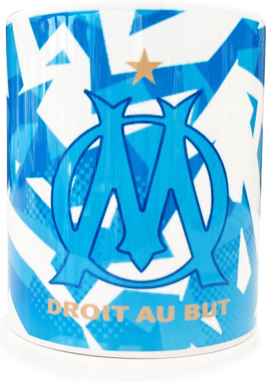 Olympique Marseille tas - mok MD wit/blauw