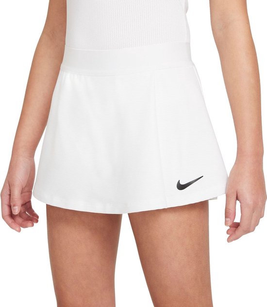 Nike Dri-Fit Victory Flouncy Jupe De Tennis Enfants - Wit | Taille : XS-122/128