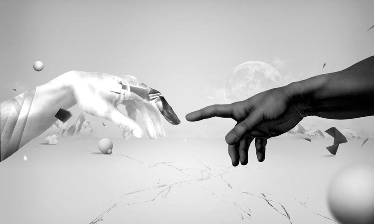 Fotobehang - Intergalactic touch.
