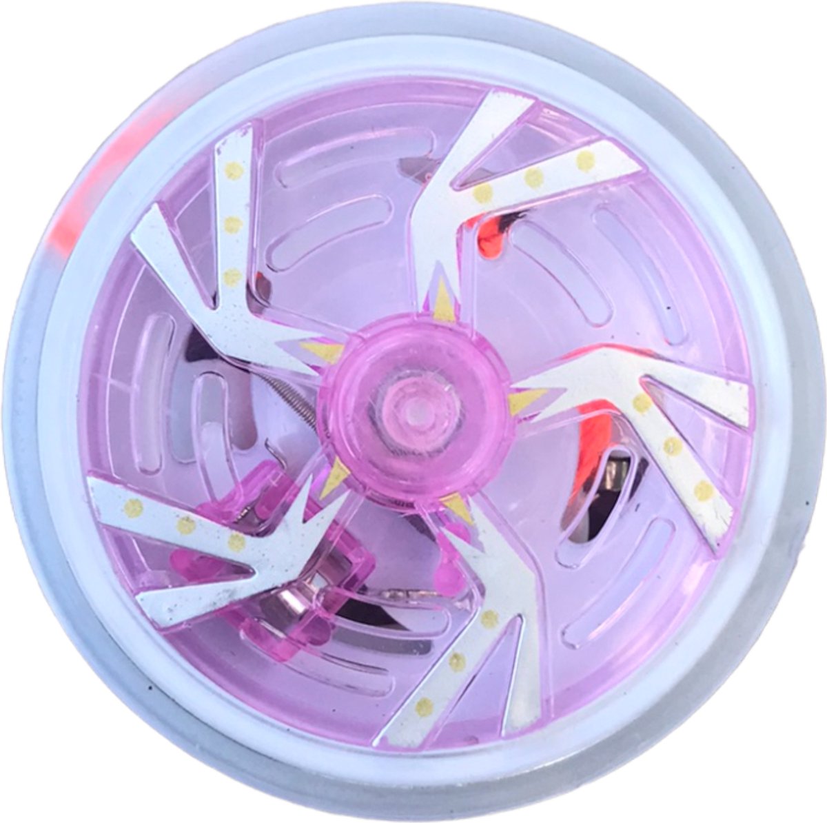Jobber - Jojo met verlichting - Yoyo met licht - Multicolor met roze - Jobber Toys
