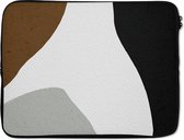 Housse pour ordinateur portable - Minimalisme - Design - Formes - Abstrait - Housse pour ordinateur portable - Étui pour ordinateur portable - 17 pouces
