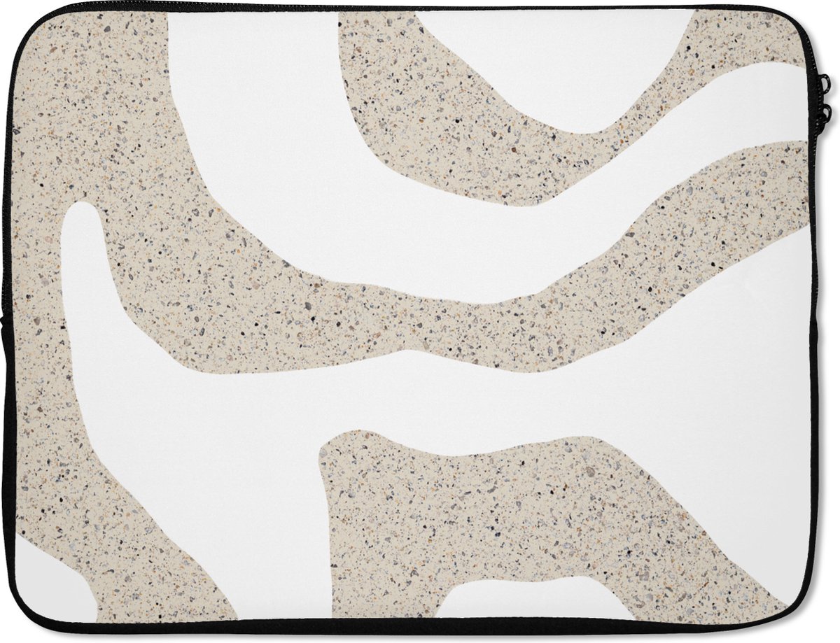Laptophoes - Glitter - Design - Abstract - Terrazzo - Laptop case - Laptop - Laptop sleeve - 17 Inch