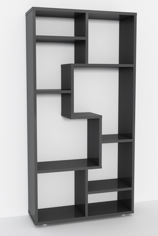 VCM Holz Standregal Bücherregal Medienregal Aufbewahrung Raumteiler Deko Regal Lanisa M