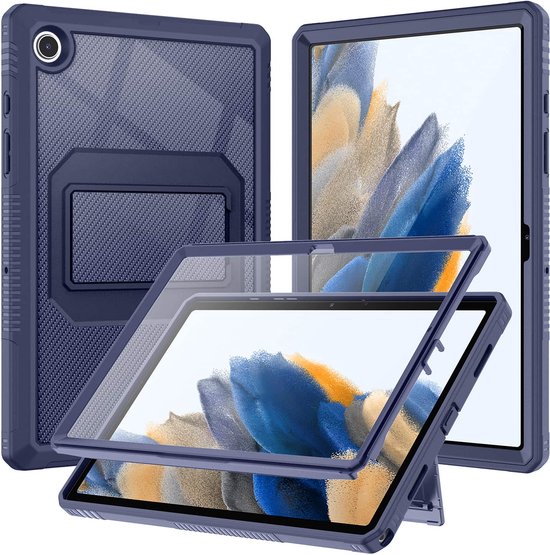 Fonu Fullcover housse compatible avec Samsung Tab A8 - 10.5 inch - Bleu |  bol.com