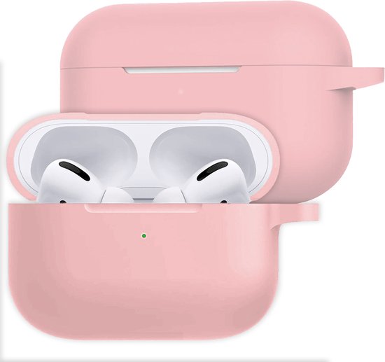 Hoesje Geschikt voor AirPods Pro 2 Hoesje Siliconen Case - Hoes Geschikt voor Apple AirPods Pro 2 Case Hoesje - Lichtroze