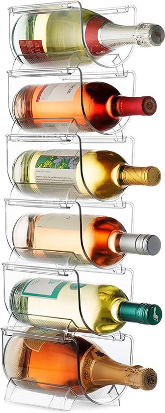 Five®, Porte-bouteille frigo, Transparent, Petit (pour les bouteilles de  vin)