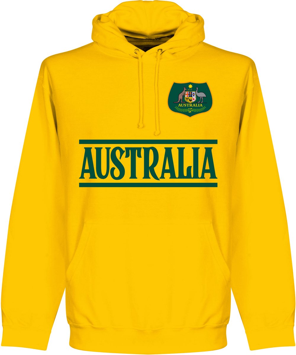 Australië Team Hoodie - Geel - Kinderen - 98