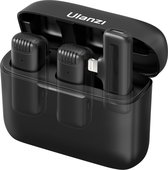 Bol.com Ulanzi J12 Draadloze smartphone microfoon - Lightning voor iPhone 11/12/13/14 - met oplaadbox aanbieding