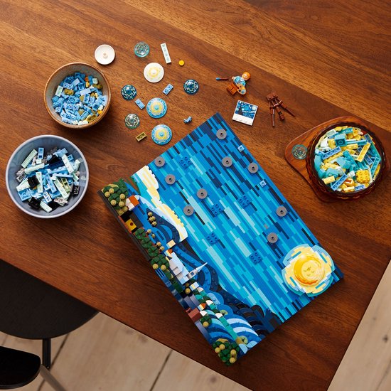 LEGO Ideas Vincent van Gogh - De sterrennacht Decoratie Set voor Volwassenen - 21333