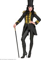 Widmann - Circus Kostuum - Statige Franse Parade Jas Zwart Vrouw - Zwart - Small - Halloween - Verkleedkleding