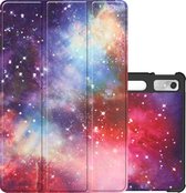 Hoesje Geschikt voor Lenovo Tab P11 Pro Hoesje Case Hard Cover Hoes Book Case Met Uitsparing Geschikt voor Lenovo Pen - Galaxy