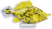 Glazen beeld - Gele vis - Murano stijl - 14,3 cm hoog