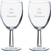Gegraveerde wijnglas 24,5cl De Bêste Skoanheit- De Bêste Skoanmem