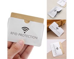 RFID hoesje - Pasbeschermer - 4stuks - Kaartbeschermer - RFID bescherming - Anti diefstal - Bankgegevens - Signal blocker