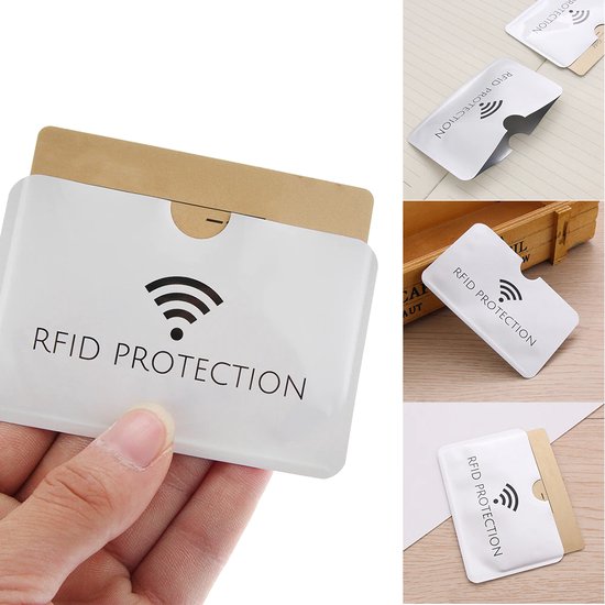 RFID hoesje - Pasbeschermer - 4stuks - Kaartbeschermer - RFID bescherming - Anti diefstal - Bankgegevens - Signal blocker