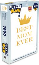 Puzzel Quotes - Best mom ever - Spreuken - Mama - Legpuzzel - Puzzel 1000 stukjes volwassenen