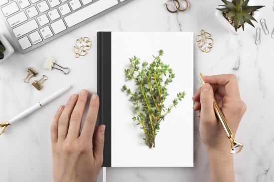 Carnet - Carnet d'écriture - Bouquet d'herbes de thym frais - Carnet - Format A5 - Bloc-notes