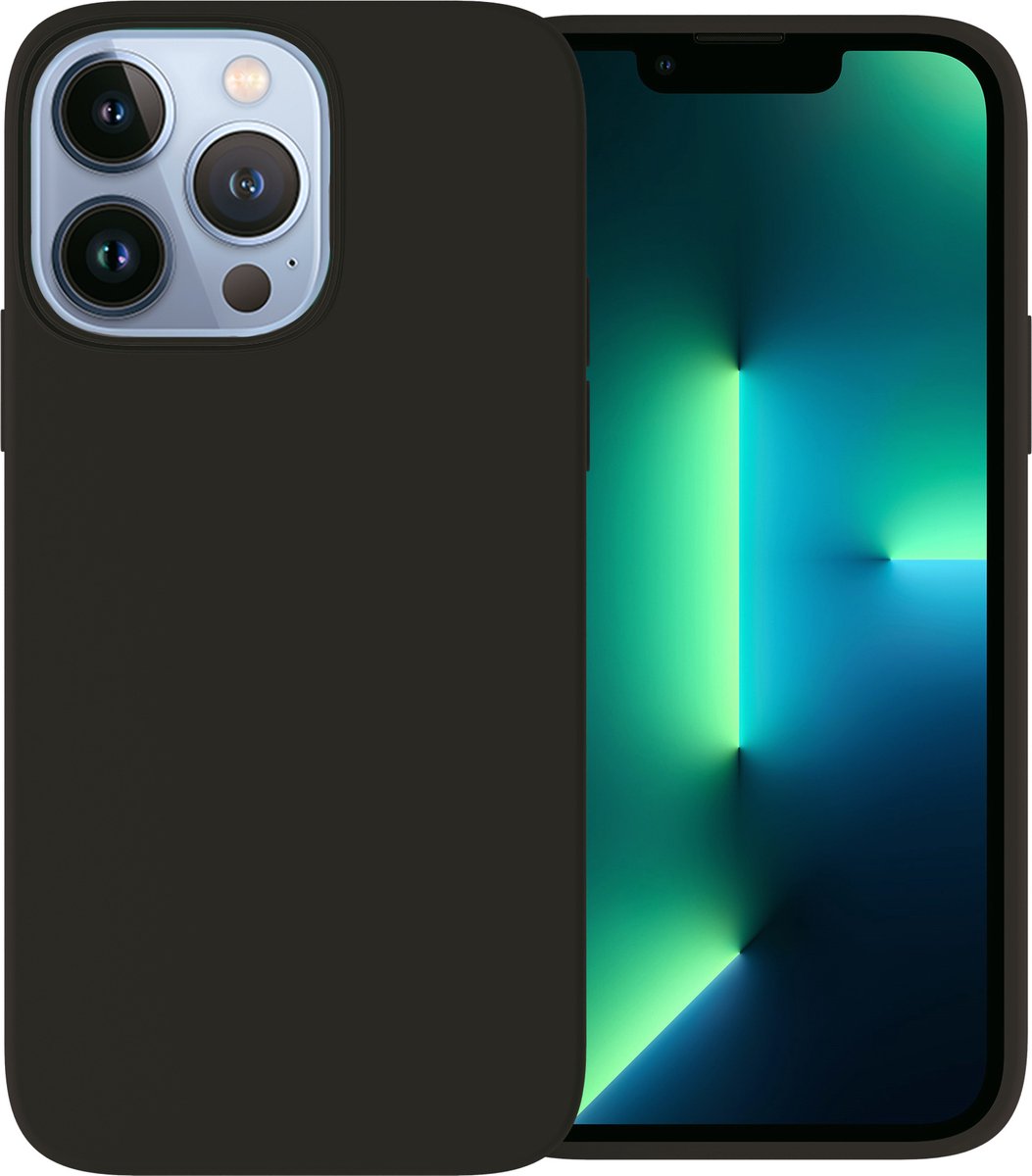 Ceezs geschikt voor Apple iPhone 13 Pro Max hoesje siliconen - zwart