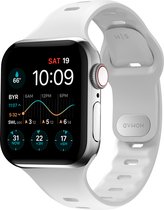 Nomad Sport Band Slim - Horlogeband gemaakt van FKM rubber- Geschikt voor Apple® Watch 41/40 mm -  White