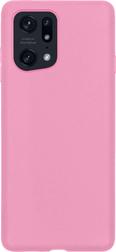 Coque OPPO Find X5 Coque Arrière Coque en Siliconen - Rose Clair - 2x