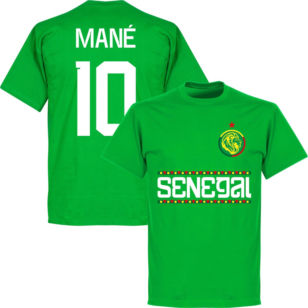 Senegal Star Mané 10 Team T-Shirt - Groen - M