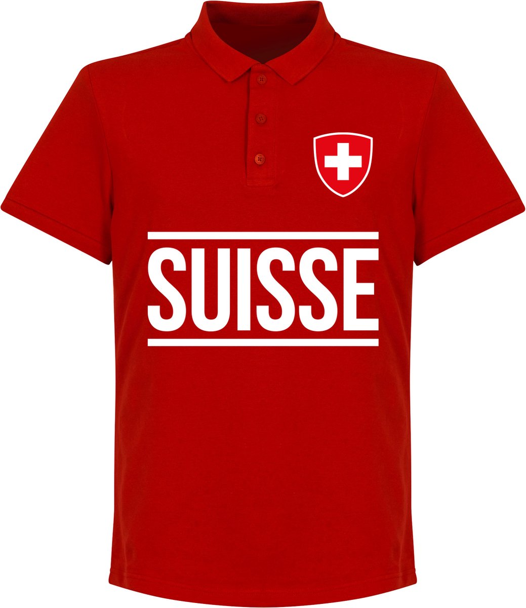 Zwitserland Team Polo Shirt - Rood - 3XL