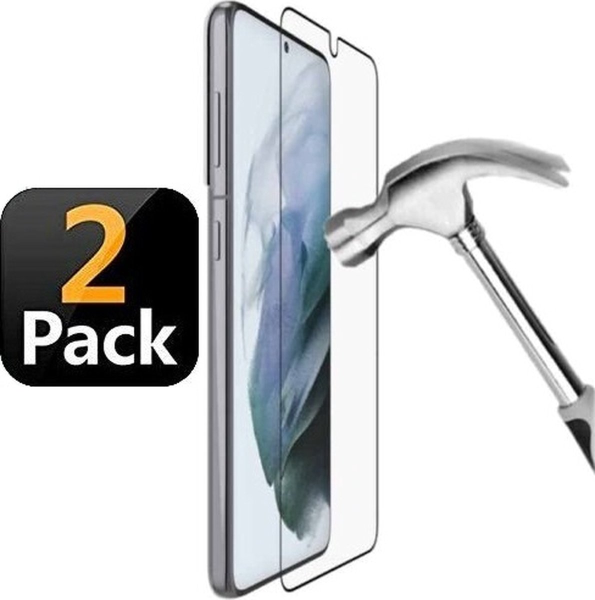 Samsung Galaxy S21 Ultra Screenprotector Beschermglas FULL 2x