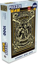 Puzzel Astronaut - Retro - Quote - Legpuzzel - Puzzel 1000 stukjes volwassenen