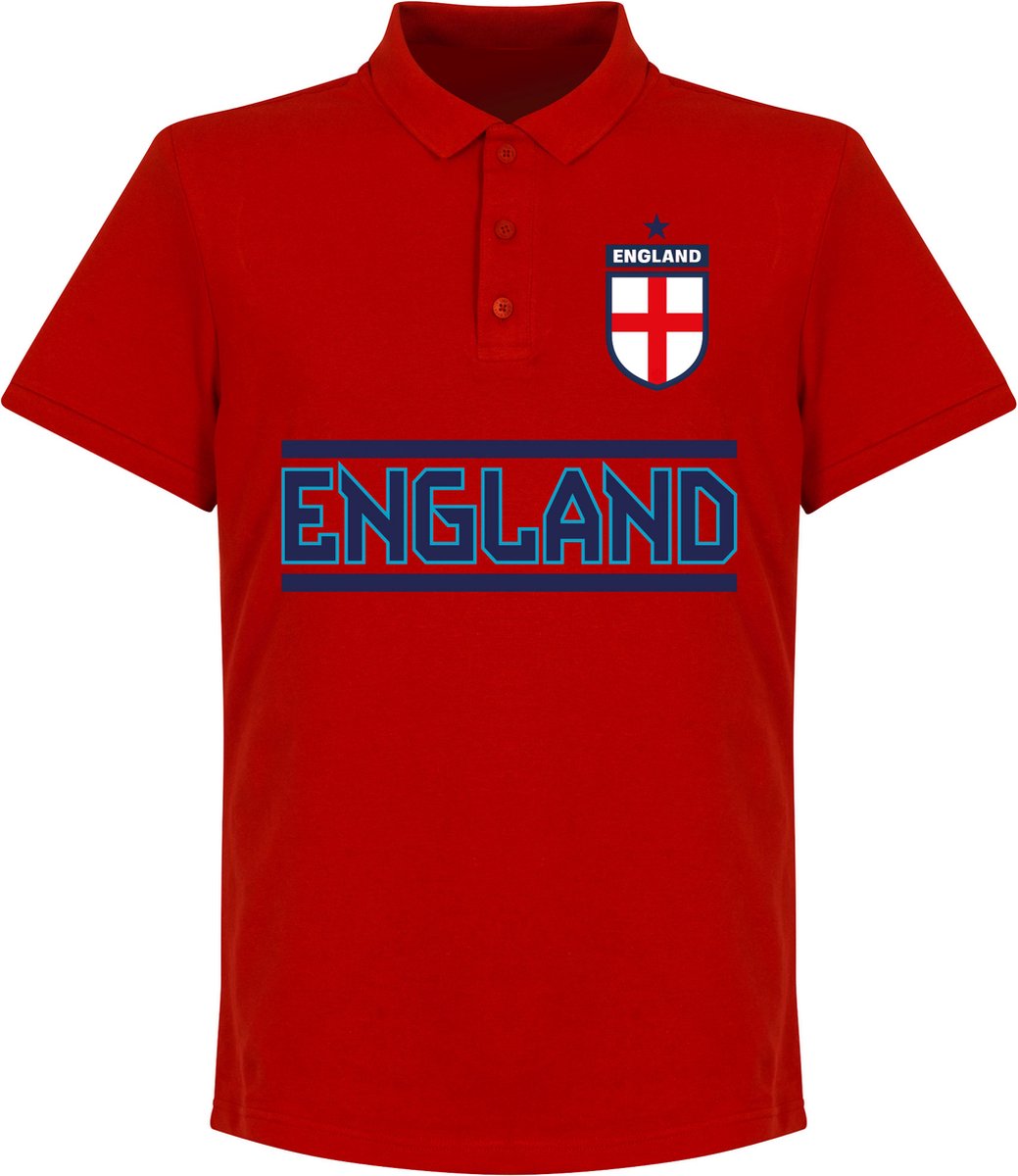 Engeland Team Polo - Rood - 4XL