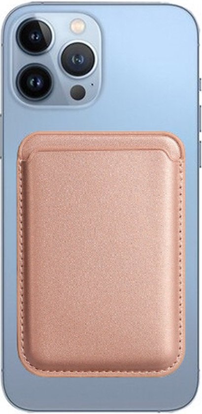 Magnetische Kaarthouder Geschikt Voor Magsafe | Magsafe Wallet | Pasjeshouder Geschikt Voor iPhone 12/13/14/15 Serie - Rosé Goud
