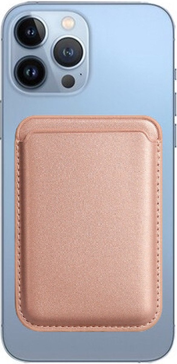 KRTALS Magnetic Wallet Cell Phone Card Holder for Phone Case with Mag-Safe, Stronger Magnetic RFID Leather Phone Wallet Stick on Series of iPhone 17/16/15/14/13/12 and Pro/Promax, White