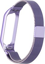 Bracelet milanais - convient pour Xiaomi Mi Band 5 et Mi Band 6 - lilas