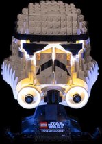 Light My Bricks - Geschikt voor LEGO Stormtrooper Helm 75276 Verlichtings Set