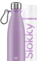Slokky - Pastel Purple Thermosfles & Karabijnhaak - 500ml